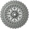 Ekena Millwork Sellek Ceiling Medallion (Fits Canopies up to 1 1/8"), 18 1/2"OD x 7/8"ID x 1 1/2"P, Primed White CM18SK - alternate 1